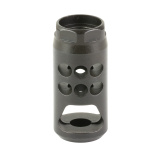 Hybrid Muzzle Brake, .35 Caliber, 1/2-28 Thread Pattern, Matte Finish, Black 90698