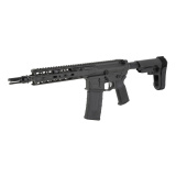 Model 1, Semi-automatic, AR Style Pistol, 300BLK, 9" Stainless Steel Barrel, 5/8X24 Thread Pitch, Dead Air KeyMo Muzzle Device, Cerakote Finish, Radian Black, SBA3 Pistol Stabilizing Brace, 30 Rounds, 1 Magazine R0052