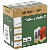 Shotshell, 12 Gauge, 2.75", 00 Buck, 9 Pellets SB12BSG