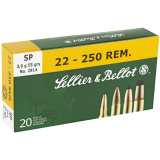 Rifle Ammunition .22-250 Remington 55 Grain Soft Point