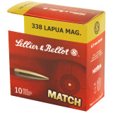 .338 Lapua Magnum 250 Grain Hollow Point Boattail 10 Per Box