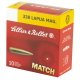 .338 Lapua Magnum 300 Grain Hollow Point Boattail 10 Per Box