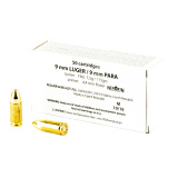Pistol, 9MM, 115 Grain, Full Metal Jacket, 1000 Round Case, 50 Rounds Per Box SB9A