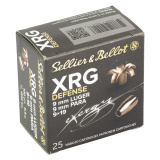 XRG, 9MM, 100 Grain, Jacketed Hollow Point, 25 Round Box SB9XA