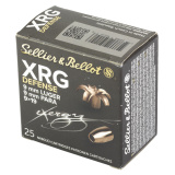 XRG, 9MM, 100 Grain, Jacketed Hollow Point, 25 Round Box SB9XA