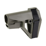 SBA5, Pistol Stabilizing Brace, Fits AR Carbine Extension, Olive Drab Green, 5 Position Adjustable, Includes Adjustable Nylon Strap SBA5X-04-SB