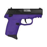 CPX-1 Gen 3, Double Action Only, Semi-automatic, Polymer Frame Pistol, Compact, 9MM, 3.1" Barrel, Matte Finish, Black Slide, Purple Frame, Ambidextrous Safety, 3 Dot Sights, 10 Rounds, 2 Magazine CPX-1CBPUG3