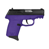 CPX-2 Gen 3, Double Action Only, Semi-automatic, Polymer Frame Pistol, Compact, 9MM, 3.1" Barrel, Matte Finish, Black Slide, Purple Frame, Ambidextrous Safety, 3 Dot Sights, 10 Rounds, 2 Magazines CPX-2CBPUG3