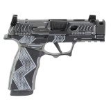 XMacro Komodo Anime, Striker Fired, Semi-automatic, 9MM, 3.1" Barrel with Compensated Slide, Optic Ready, Komodo Aluminum Grip Module, Cerakote Finish, Black, 17 Rounds, 2 Magazines 300-258-0421-04