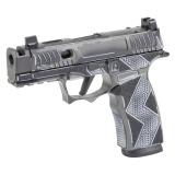 XMacro Komodo Anime, Striker Fired, Semi-automatic, 9MM, 3.1" Barrel with Compensated Slide, Optic Ready, Komodo Aluminum Grip Module, Cerakote Finish, Black, 17 Rounds, 2 Magazines 300-258-0421-04