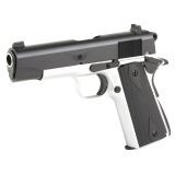 1911 Aviator, Single Action Only, Semi-automatic, Metal Frame Pistol, Commander, 45ACP, 4.25" Barrel, Aluminum Frame, Cerakote Finish, Black Slide, Rubber Overmolded Grips, Fixed Sights, 7 Rounds, 2 Magazines 10100128
