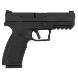 PX-9 Gen 3 Duty, Striker Fired, Semi-automatic, Polymer Frame Pistol, Compact, 9MM, 4.11" Barrel, Tenifer Finish, Black, Trigger Safety, Fiber Optic Front Sight, Optic Ready, 10 Rounds, 2 Magazines, Interchangeable Back Straps and Side Panels, Right Hand