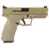 PX-9 Gen 3 Duty, Striker Fired, Semi-automatic, Polymer Frame Pistol, Compact, 9MM, 4.11" Barrel, Cerakote Finish, Flat Dark Earth, Trigger Safety, Fiber Optic Front Sight, Optic Ready, 20 Rounds, 2 Magazines, (1) 20-Round & (1) 18-Round, Interchangeable