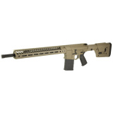 SP10M, Semi-automatic Rifle, AR, 308 Winchester, 16" Bartlein Barrel, 1:11.5 Twist, Threaded 5/8X24, Cerakote Finish, Flat Dark Earth, 15" Free Float M-LOK Handguard, Single Stage Trigger, Magpul MOE Plus Grip, Magpul PRS Lite Stock, Ambidextrous Safety,