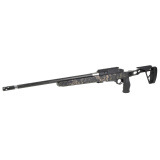 Element Hunter M3, Bolt Action Rifle, 6MM Creedmoor, 20" Carbon Fiber Barrel, 1:8 Twist, Threaded 5/8X24 with Hunter Muzzle Brake, Anodized Finish, Black, Seekins Precision Havak Hunter Chassis, Woodland Shadow, TriggerTech Trigger, 3 Rounds