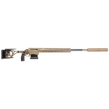 SIC, Bolt-Action Rifle, 300 Norma Magnum, 26" Carbon Fiber Wrapped Stainless Steel Barrel, 3/4X24 Thread Pitch, Adjustable Aluminum Chassis, Folding Stock, Flat Dark Earth, Trigger Tech Trigger, 3 Rounds, Includes T25 Tool 11710493F