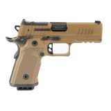 P211 GT4, Semi-automatic, Single Action Only, Metal Frame Pistol, Compact, 9MM, 4.2" Bull Barrel, Nitron Finish, Coyote, Coyote G10 Grips, Optic Ready with SIG-LOC PRO Footpring, XRAY3 Day/Night Front Sight, Black Fixed Rear Sight, Ambidextrous Safety, (
