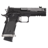 P211, Semi-automatic, Single Action Only, Metal Frame Pistol, Full Size, 9MM, 4.4" Barrel, MACH3D Compensator, Matte Finish, Black, Sig-Loc Pro Footprint Optics Ready Slide, Fiber Optic Sight, Flared Magwell, 3 Magazines, 10 Rounds 211F-9-GTO-10