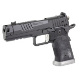P211, Semi-automatic, Single Action Only, Metal Frame Pistol, Full Size, 9MM, 4.4" Barrel, MACH3D Compensator, Matte Finish, Black, Sig-Loc Pro Footprint Optics Ready Slide, Fiber Optic Sight, Flared Magwell, 3 Magazines, 10 Rounds 211F-9-GTO-10