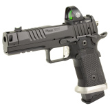 P211 GTO, Semi-automatic, Single Action Only, Metal Frame Pistol, Full Size, 9MM, 4.4" Barrel, Matte Finish, Black, Alloy Grips, Fiber Optic Sight, Includes ROMEO3PRO Optic, Manual Safety, (3)-Magazines, (1)-23 Round and (2)-21 Round 211F-9-GTO-R3P