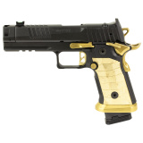 P211 Spectre Comp 9MM, 4.4" Bull Barrel, MACH3D Compensator, Sig-Loc Pro Footprint Optics Ready Slide, Brass LOK Grip Panels, High Polish Titanium Nitride Controls/Magwell, (1) 23rd and (2) 21rd P320-Compatible Steel Magazines