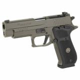 P220 Legion Single Action Only |45 ACP, 4.4" Barrel, Alloy, Legion Gray, Black G10 Grips, XRAY3 Day/Night Sights, Optic Ready, Manual Thumb Safety, 8 Rounds, SAO Master Shop Flat Trigger, 3 Magazines 220R-45-L