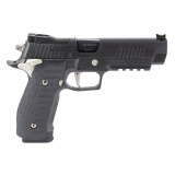 P226, X-Five Nightmare, Semi-automatic, Single Action Only, Metal Frame Pistol, Full Size, 9MM, 5" Barrel, Nitron Finish, Black, XRAY3 Day/Night Sights, G10 Grips, Manual Safety, 20 Rounds, 3 Magazines, Custom Works 226X5-9-NMR-SAO