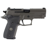 P229 Legion, Semi-automatic, Single Action Only, Metal Frame Pistol, Compact, 9MM, 3.9" Barrel, Cerakote Finish, Legion Gray, Black G10 Grips, XRAY3 Day/Night Sights, Optic Ready, 10 Rounds, 3 Magazines 229R-9-LEGION-SAO-R2