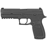 P320 Full Striker 9mm 4.7 Inch Barrel Contrast Sights Black Nitron Slide Finish 17 Round