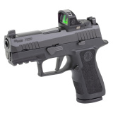 P320 X, Striker Fired, Semi-automatic, Polymer Frame Pistol, Compact, 9MM, 3.6" Barrel, Nitron Finish, Black, ROMEO-RS PRO Sight, X-RAY3 Day/Night Sights, X Compact Polymer Grips, 15 Rounds, 2 Magazines 320XC-9-BXR3P-RS