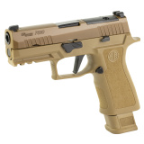 P320, X-Carry, Striker Fired, Semi-automatic, Polymer Frame Pistol, 9MM, 3.9" Barrel, PVD Finish, Coyote Tan, SIGLITE Night Sights, Manual Thumb Safety, Optics Ready, 2 Magazine, (1)-17 Round And (1)-21 Round Magazine 320XCA-9-CXR3-R2