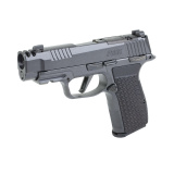 P365 AXG LUXE, Semi-automatic, Striker Fired, Metal Frame Pistol, Sub-Compact, 380 ACP, 3.1" Barrel, 2 Port Slide Integrated Expansion Chamber, Cerakote Finish, Pearlescent Black, Optics Ready, XRAY3 Day/Night Sights, XL AXG Grip Module, Manual Safety, 1