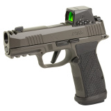 P365 AXG Legion, Striker Fired, Semi-automatic, Metal Frame Pistol, Sub-Compact, 9MM, 3.1" Barrel, Cerakote Finish, Legion Gray, G10 Grips, XRAY3 Day/Night Sights, Romeo-X SIG-LOC Compact Optic, Compensator, 17 Rounds, 3 Magazines 365AXGCA-9-LEGION-RXSL