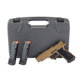P365 AXG DH3 9mm 3.7" Barrel w/ Integrated Expansion Chamber, Coyote Finish, AXG Modular Grip, X-RAY3 Day/Night Sights, Optics Ready with SIG-LOC Footprint, (2)-21 Round and (1)-17 Round Mags, Semi-automatic, Striker Fired, Polymer Frame Pistol, Compact