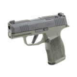 P365X Fortunate Son, Semi-automatic, Striker Fired, Polymer Frame Pistol, Sub-compact, 3.1" Barrel, Nitron Finish, Green and Black, Optics Ready, X-RAY3 Day/Night Sights, Polymer Grips, 12 Rounds, 2 Magazines 365X-9-BXR3-FS