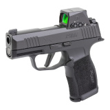 P365X, Striker Fired, Sub-Compact, Polymer Frame Pistol, Subcompact, 9MM, 3.1" Barrel, Matte Finish, Black, XRAY3 Day/Night Sights, Romeo-X SIG-LOC Compact Optic, 12 Rounds, 2 Magazines 365X-9-BXR3-RXSL