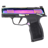 P365X Rainbow |9MM, 3.1" Barrel, Rainbow Titanium Finish, X-Ray 3 Night Sights, Optic Ready, Manual Safety, 12 Rounds, 2 Magazines 365X-9-RBT-MS Striker Fired, Semi-automatic