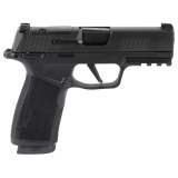 P365 XMacro, Striker Fired, Semi-automatic, Polymer Frame Pistol, Sub-Compact, 9MM, 3.7" Barrel, Nitron Finish, Black, X-Series Grip, Manual Safety, XRAY3 Sights, 17 Rounds, 3 Magazines, Includes Vaultek Lifepod Certificate and 5 Dummy Rounds 365XCA-9-MS