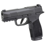 P365 XMacro, Striker Fired, Semi-automatic, Polymer Frame Pistol, Sub-Compact, 9MM, 3.7" Barrel, Nitron Finish, Black, X-Series Grip, Manual Safety, XRAY3 Sights, 17 Rounds, 3 Magazines, Includes Vaultek Lifepod Certificate and 5 Dummy Rounds 365XCA-9-MS