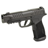 P365XF, Semi-automatic, Striker Fired, Polymer Frame Pistol, Compact, 9MM, 3.7" Barrel, Integrally Compensated, Nitron Finish, Black, XRay3 Day/Night Sights, Optics Ready Slide, SIG-LOC Compact Footprint, XMACRO Polymer Grips, 10 Rounds, 3 Magazines 365X