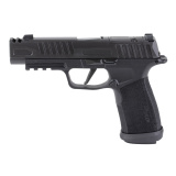 P365XF, Semi-automatic, Striker Fired, Polymer Frame Pistol, Compact, 9MM, 3.7" Barrel, Integrally Compensated, Nitron Finish, Black, XRay3 Day/Night Sights, Optics Ready Slide, SIG-LOC Compact Footprint, XMACRO Polymer Grips, 3 Magazines, (2)-21 Round a