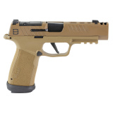 P365XF DH3 9MM, 3.7" Barrel, Coyote Finish, X-RAY3 Day/Night Sights, Optic Ready with SIG-LOC Compact Footprint, Slide Integrated Expansion Chamber, (2)-21 Round and (1)-17 Round Mags, Striker Fired, Semi-automatic, Polymer Frame Pistol