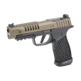 P365 Fuse, Semi-automatic, Striker Fired, Polymer Frame Pistol, Compact, 9MM, 4.3" Barrel, Matte Finish, Black and Bronze, Fiber Optic Front Sight, Optic Ready, Non-Manual Safety, "Freedom" Engraving on Slide, (3)-Magazines, (2)-21 Round and (1)-17 Round