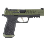P365 Fuse, Semi-automatic, Polymer Frame Pistol, Compact, 9MM, 4.3" Barrel, Cerakote Finish, Crocodile Green, Sig Sauer LXG Grip, Fiber Optic Front and Low Profile Combat Rear Sights, 3 Magazines, (2)-21 Round Magazines and (1)-17 Round Magazine 365XF9BF