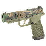 P365 Fuse, Semi-automatic, Polymer Frame Pistol, Compact, 9MM, 4.3" Barrel, Cerakote Finish, M81 Camo Slide, Olive Drab Green Frame, Sig Sauer LXG Grip, Fiber Optic Front and Low Profile Combat Rear Sights, 3 Magazines, (2)-21 Round Magazines and (1)-17
