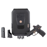P365XL ROSE, Semi-automatic, Striker Fired, Polymer Frame Pistol, Sub-compact, 9MM, 3.1" Barrel, Nitron Finish, Black, Rose Gold Accents, ROMEO-RS Sight, X-RAY3 Day/Night Sights, Polymer Grips, Manual Safety, 12 Rounds, 2 Magazines 365XL-9-ROSE-MS-RS