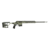 CROSS SAWTOOTH, Bolt Action Rifle, 22 Creedmoor, 20" Proof Research Carbon Fiber Barrel, Radial Muzzle Brake, Cerakote Finish, Moss Green, ARCA M-LOK Handguard, Folding Adjustable Precision Stock, Adjustable Match Trigger, 5 Rounds, 1 Magazine CROSS-22CM