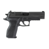 P226, Double Action/Single Action, Semi-automatic, Metal Frame Pistol, Full Size, 9MM, 4.4" Barrel, Nitron Finish, Black, SRT Trigger, SIGLITE Night Sights, Decocker, 15 Rounds, 2 Magazines E26R-9-BSE-R2