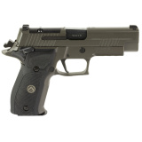 P226 Legion SAO, Semi-Automatic Pistol, With Romeo1, Single Action Only, Full Size, 9MM, 4.4" Barrel, Alloy Frame, Stainless Steel Slide, Legion Gray PVD Finish, Checkered G10 Grips, Electro-Optics X-RAY3 High Visibility Day/Night Sights, 15Rd, SRT Trigg