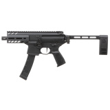 MPX-K Pistol | 9mm 4.5 Inch Barrel, SBX Pistol Stabilizing Brace,  Aluminum M-LOK Handguard Black Finish, 35 Round Magazine, Model # PMPX-4B-9-35